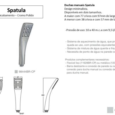 Ducha manual Spatula - Kohler - TerraTile