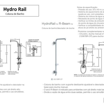 Coluna de Banho Hydro Rail - TerraTile