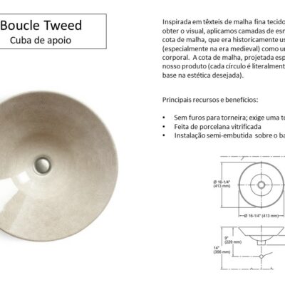 Cuba Boucle Tweed - Louças e Metais - TerraTile