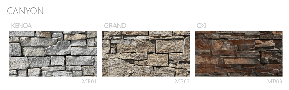 produtos muros canyon tipos
